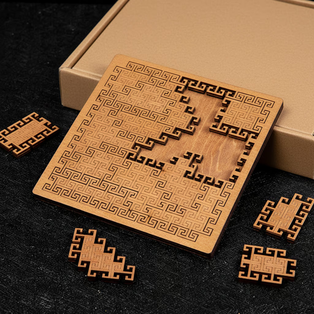 Trendyrola Hilbert Curve Wooden Puzzle
