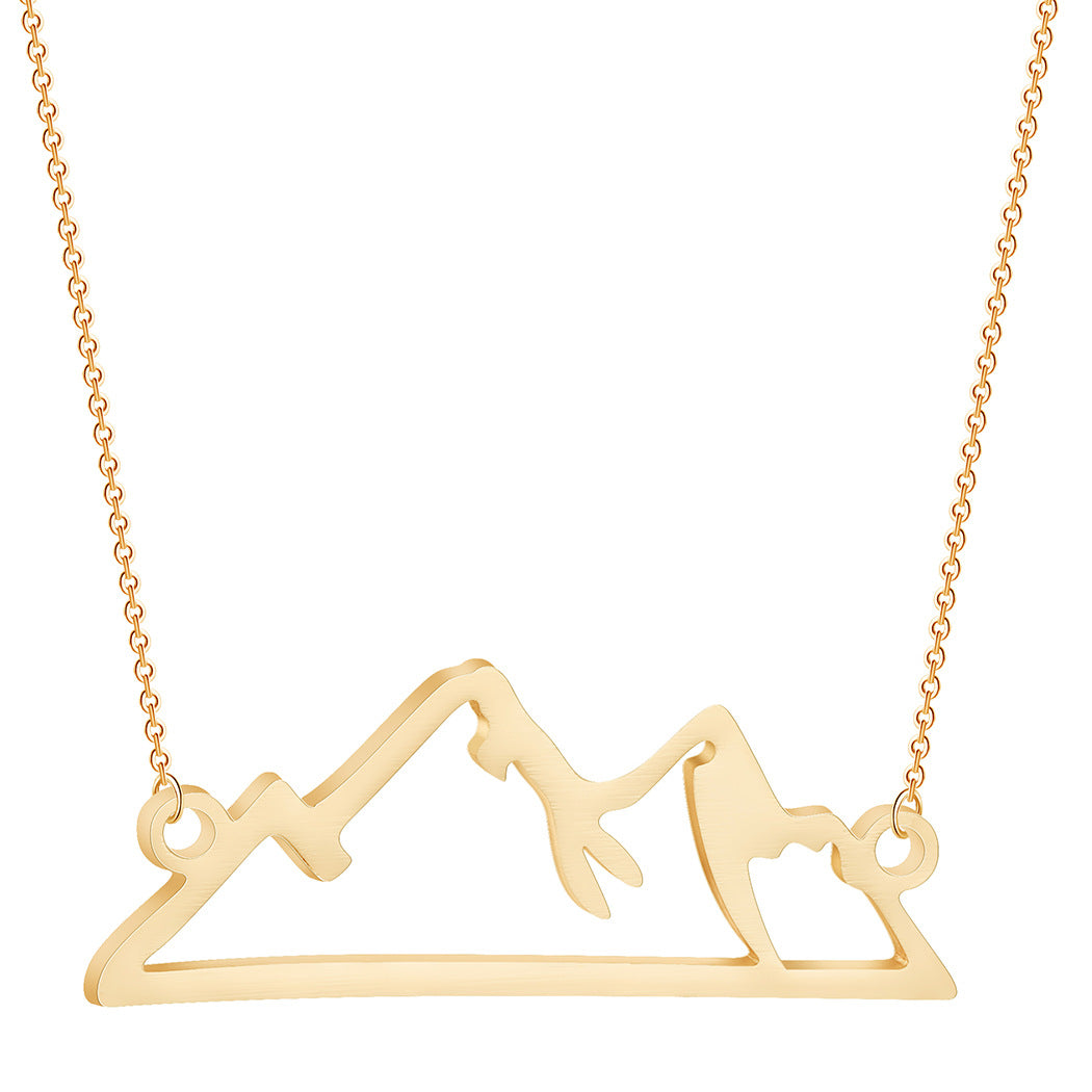 Ziella Mountain Peak Silver Necklace