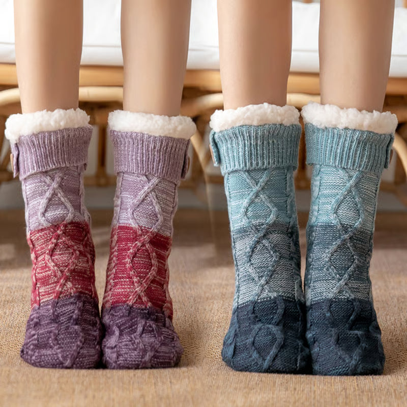 Trendyrola Knitted Ultra-thick Slipper Home Socks