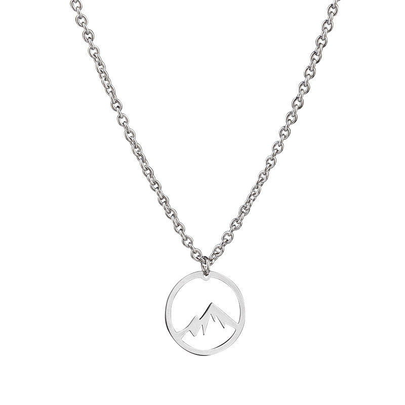 Ziella Cutout Mountain Necklace